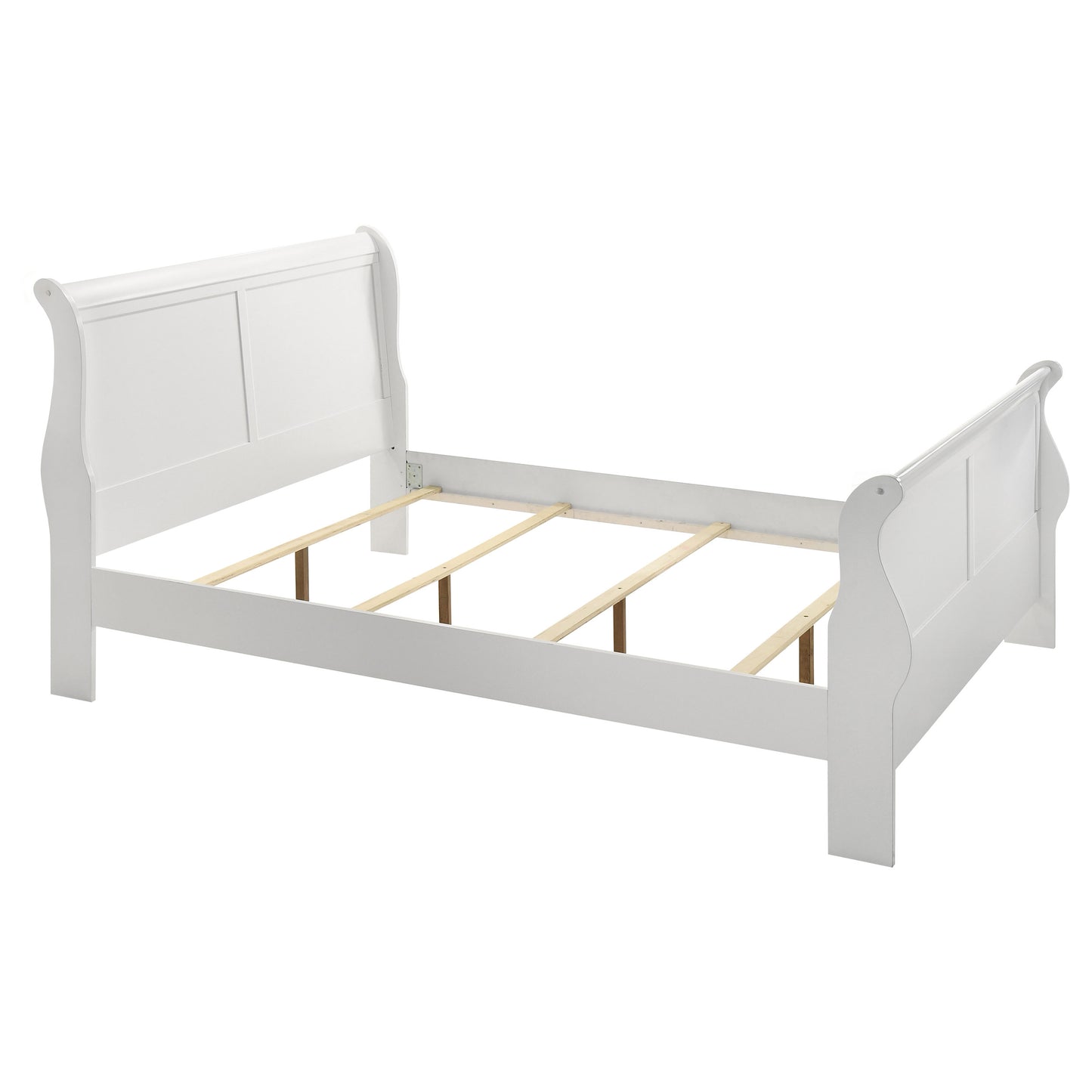 Louis Philippe 5-piece Full Bedroom Set White