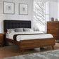 Robyn Wood Eastern King Panel Bed Dark Walnut