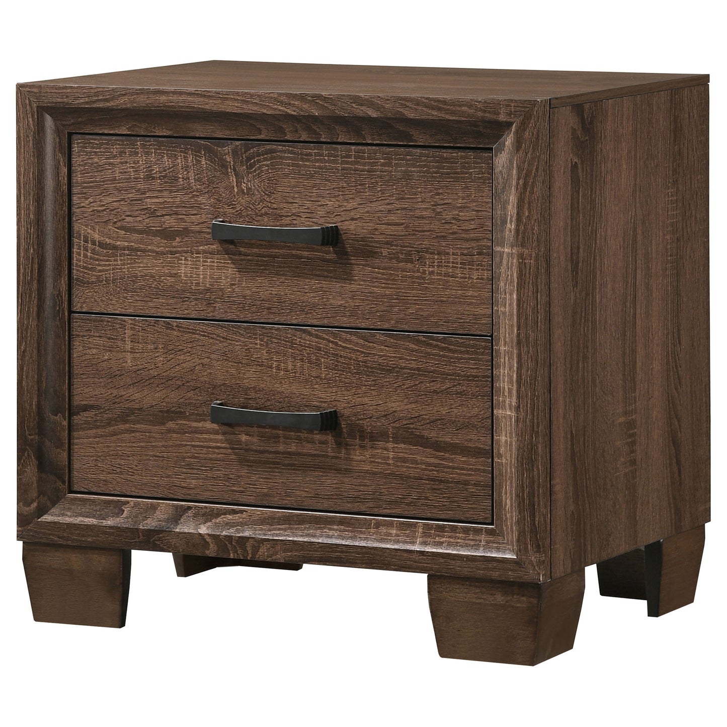 Brandon 2-drawer Nightstand Warm Brown