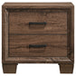 Brandon 2-drawer Nightstand Warm Brown