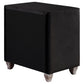 Deanna Upholstered 2-drawer Nightstand Black