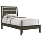 Serenity Wood Twin Panel Bed Mod Grey