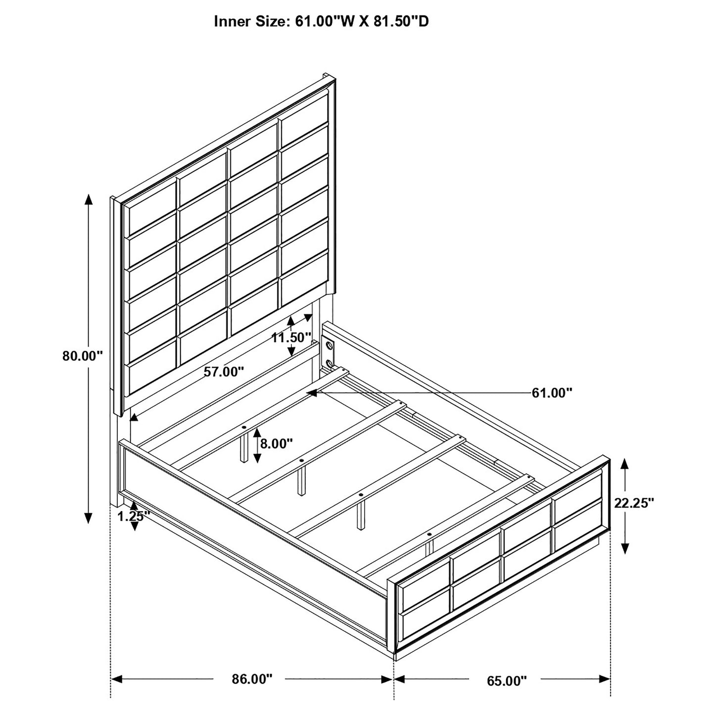 Durango 5-piece Queen Bedroom Set Smoked Peppercorn