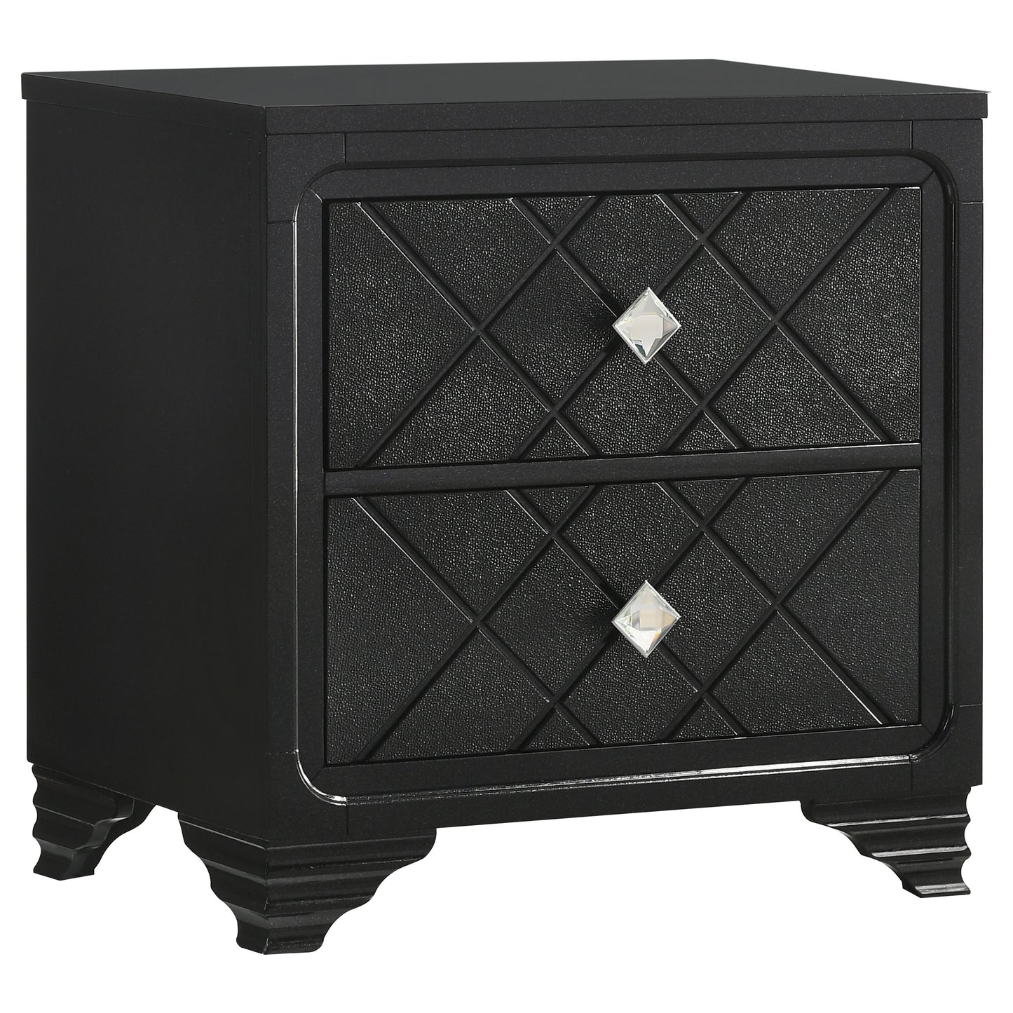 Penelope 2-drawer Nightstand Midnight Star