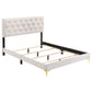 Kendall Upholstered California King Panel Bed White