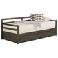 Sorrento 2-drawer Twin XL Daybed with Extension Trundle Grey