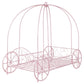 Massi Metal Twin Canopy Bed Powder Pink