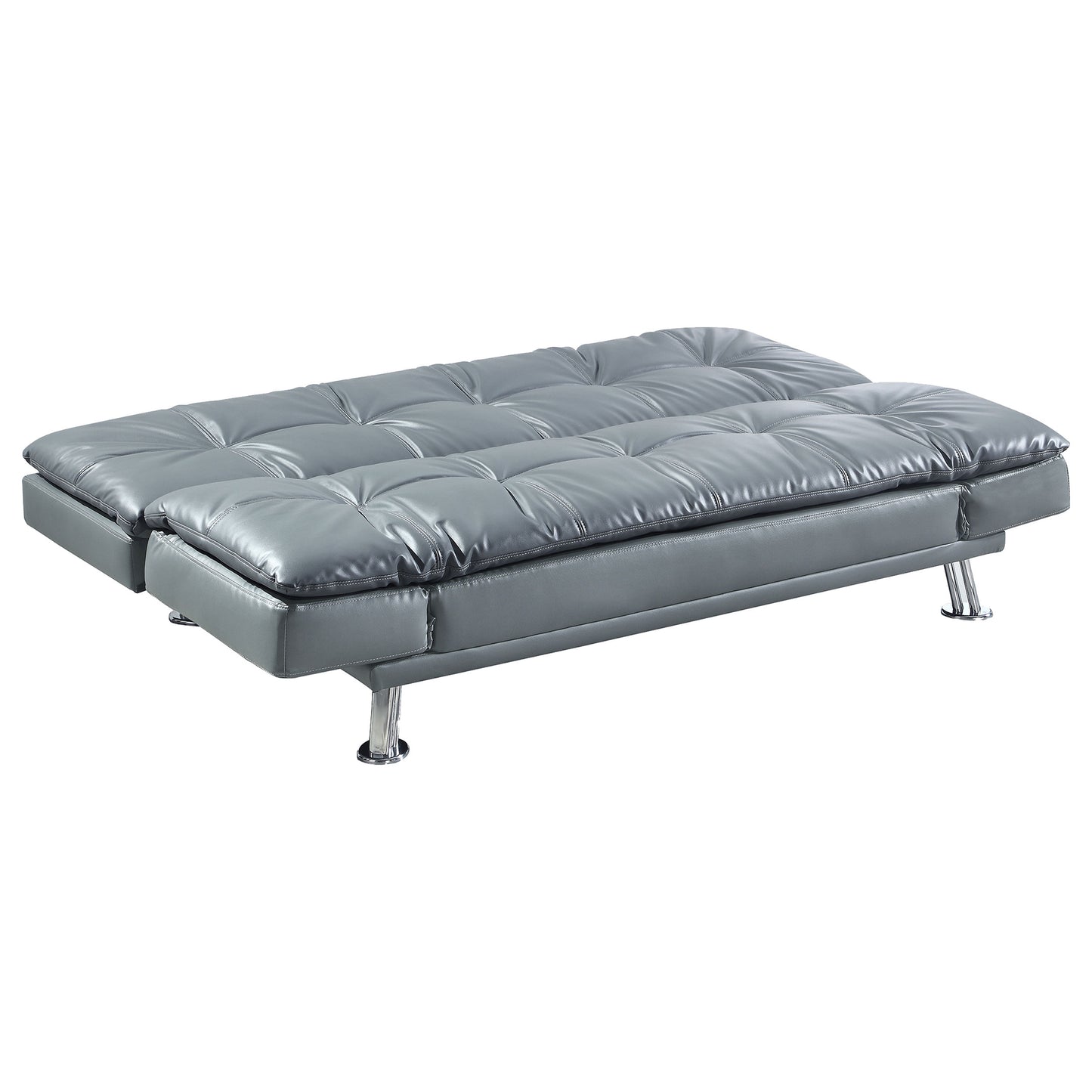 Dilleston Upholstered Tufted Convertible Sofa Bed Grey