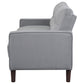 Bowen Upholstered Track Arm Tufted Sofa Grey