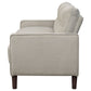 Bowen Upholstered Track Arm Tufted Sofa Beige