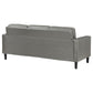 Ruth Upholstered Track Arm Sofa Grey