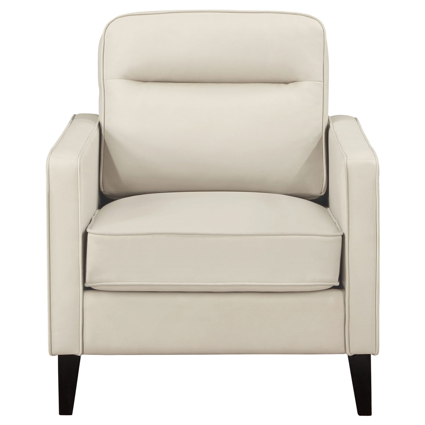 Jonah Upholstered Track Arm Accent Chair Ivory