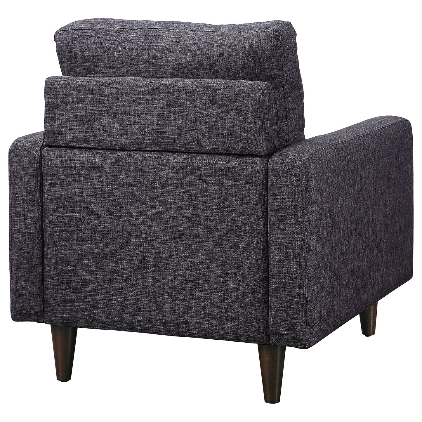 Watsonville Upholstered Track Arm Tufted Accent Chair Grey