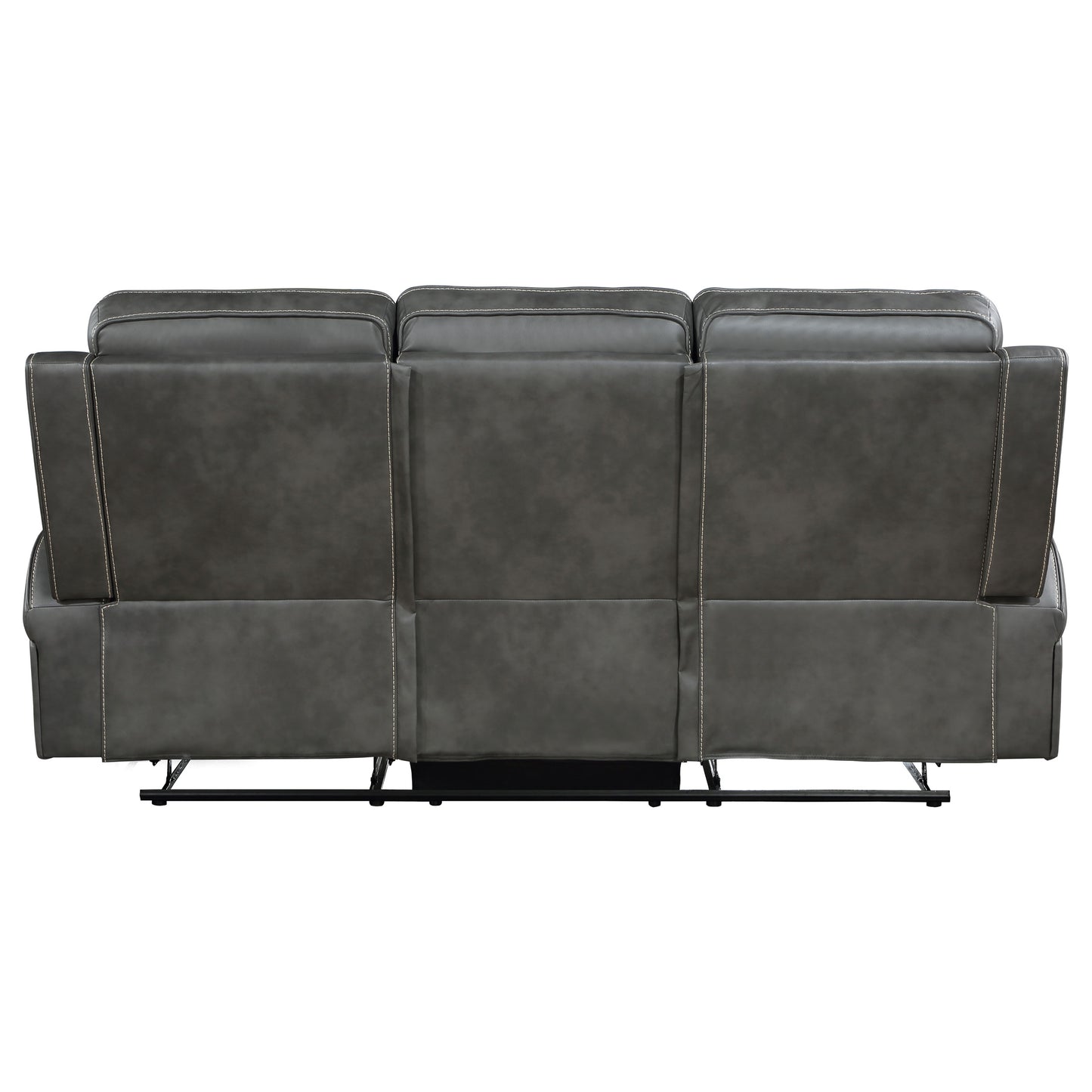 Raelynn Upholstered Track Arm Motion Sofa Grey