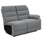 David Upholstered Reclining Sectional Sofa Smoke