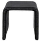 Cahya Woven Rattan Square End Table Black