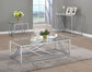 Lille Rectangular Glass Top Coffee Table Chrome