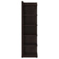 Alder 71-inch 6-shelf Corner Bookcase Cappuccino