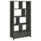 Dylan 68-inch 4-shelf Storage Bookshelf Weathered Grey