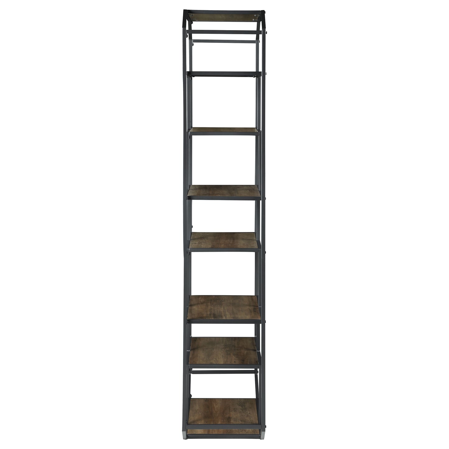 Leland 72-inch 6-shelf Bookshelf Rustic Brown