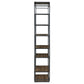 Leland 72-inch 6-shelf Bookshelf Rustic Brown