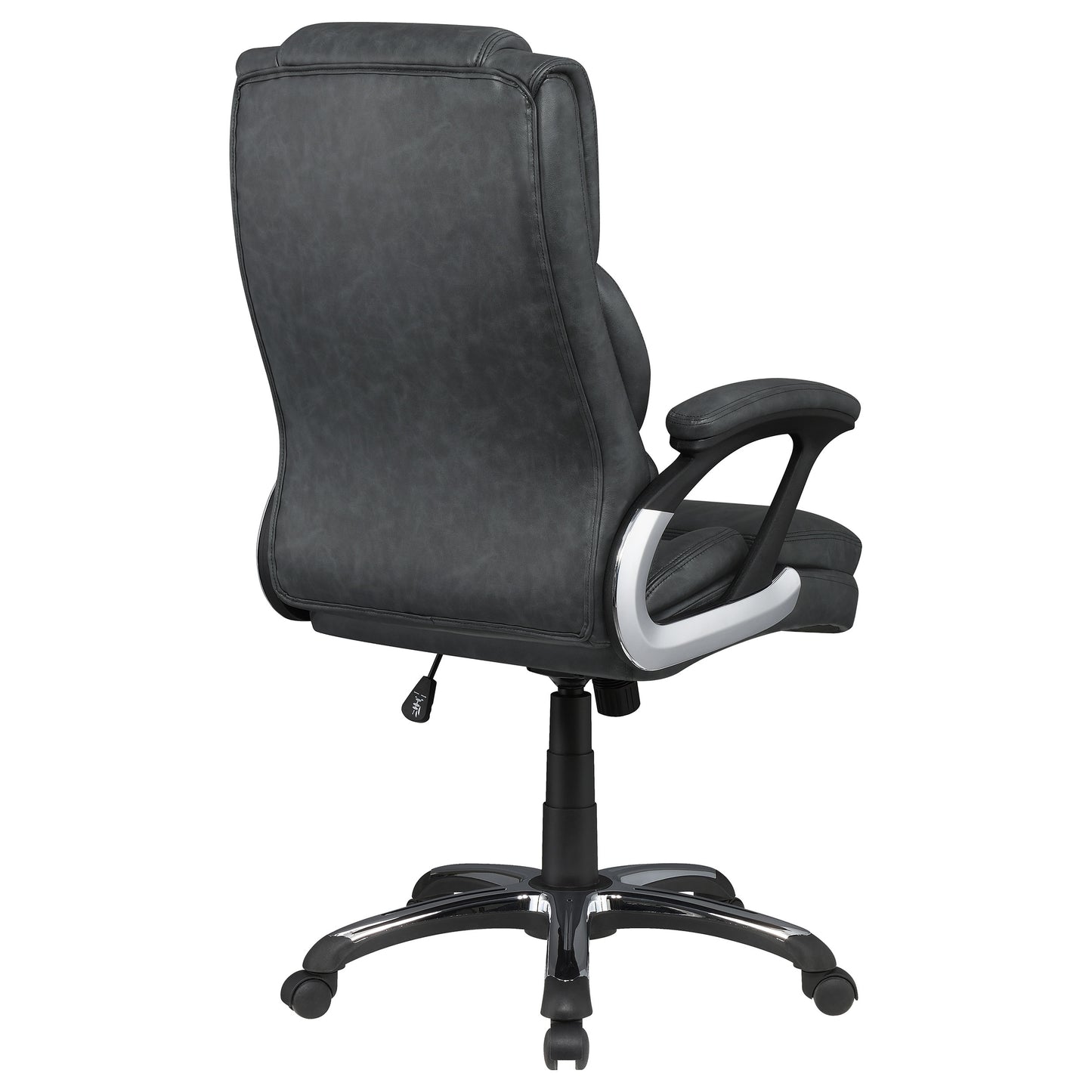 Nerris Upholstered Adjustable Home Office Desk Chair Grey