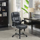 Nerris Upholstered Adjustable Home Office Desk Chair Grey