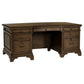 Hartshill 72-inch 7-drawer Executive Desk Burnished Oak