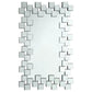 Pamela 32 x 47 Inch Rectangular Frameless Wall Mirror Silver