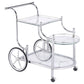 Sarandon 3-tier Glass Shelf Metal Bar Cart Chrome