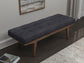 Wilson Fabric Upholstered Tufted Accent Bench Grey