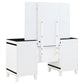 Talei 6-drawer Vanity Set with Lighting Black and White