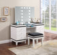 Talei 6-drawer Vanity Set with Lighting Black and White