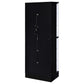 Cabra 4-door LED Curio Display Cabinet Black High Gloss