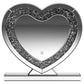 Euston Heart Shaped Vanity Mirror Silver