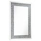 Valerie 24 x 36 Inch Acrylic Crystal Wall Mirror Silver